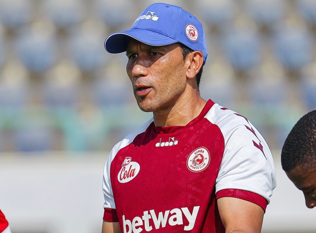 Fadlu Davids of Simba SC during a training session
