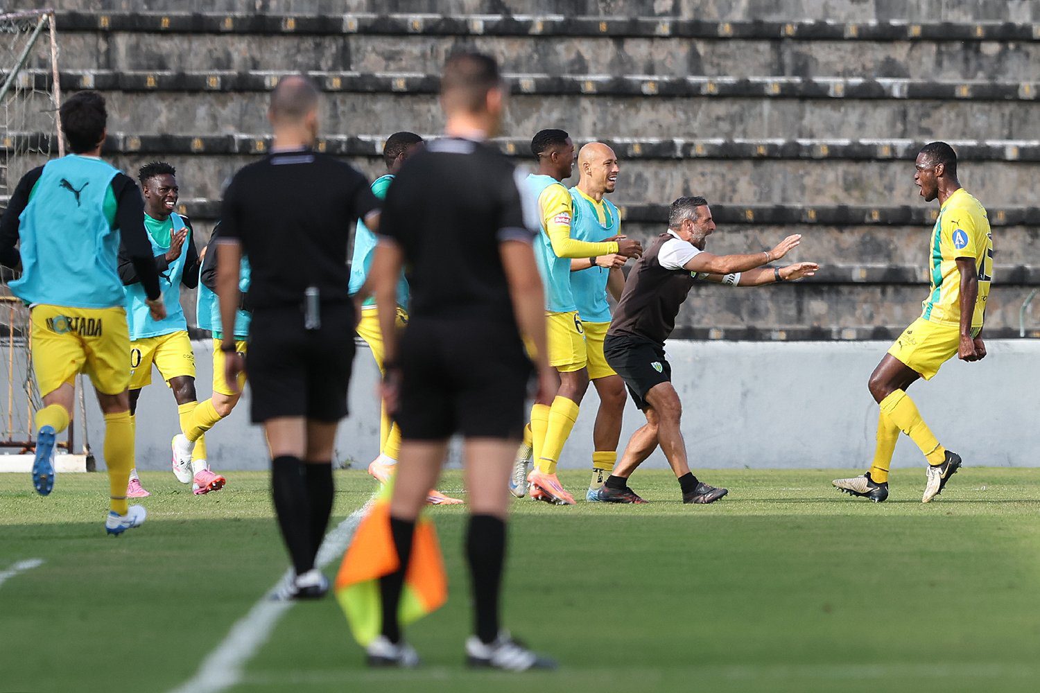 Bafana Bafana star Sphephelo Sithole celebrating his goal
