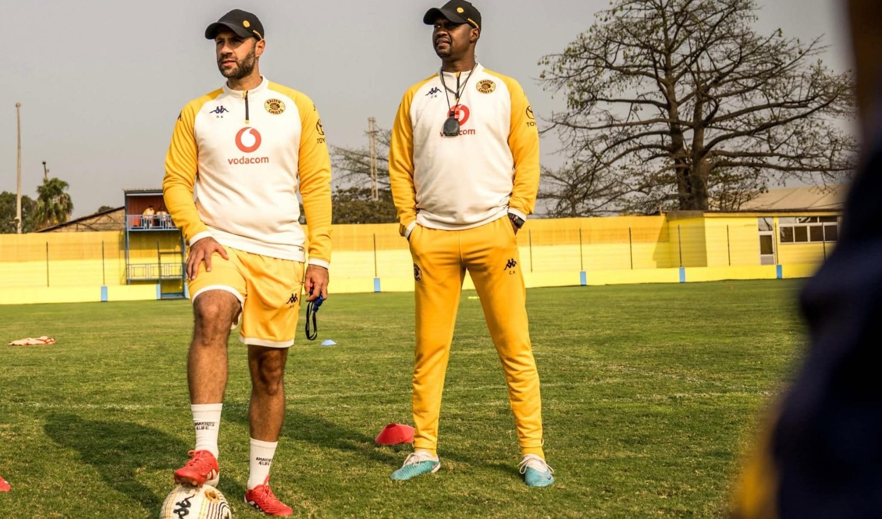 Cedric Kaze and Khalil Ben Youssef at Kaizer Chiefs