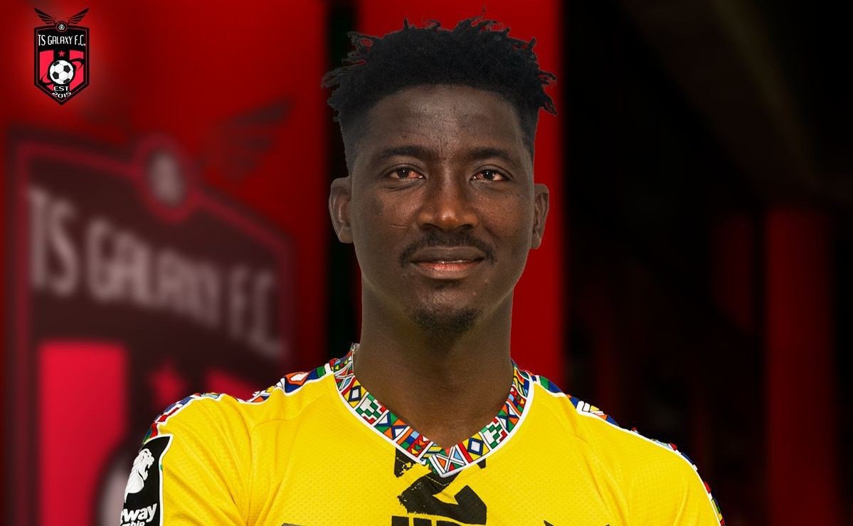 Kayode Bankole during his unveiling at TS Galaxy