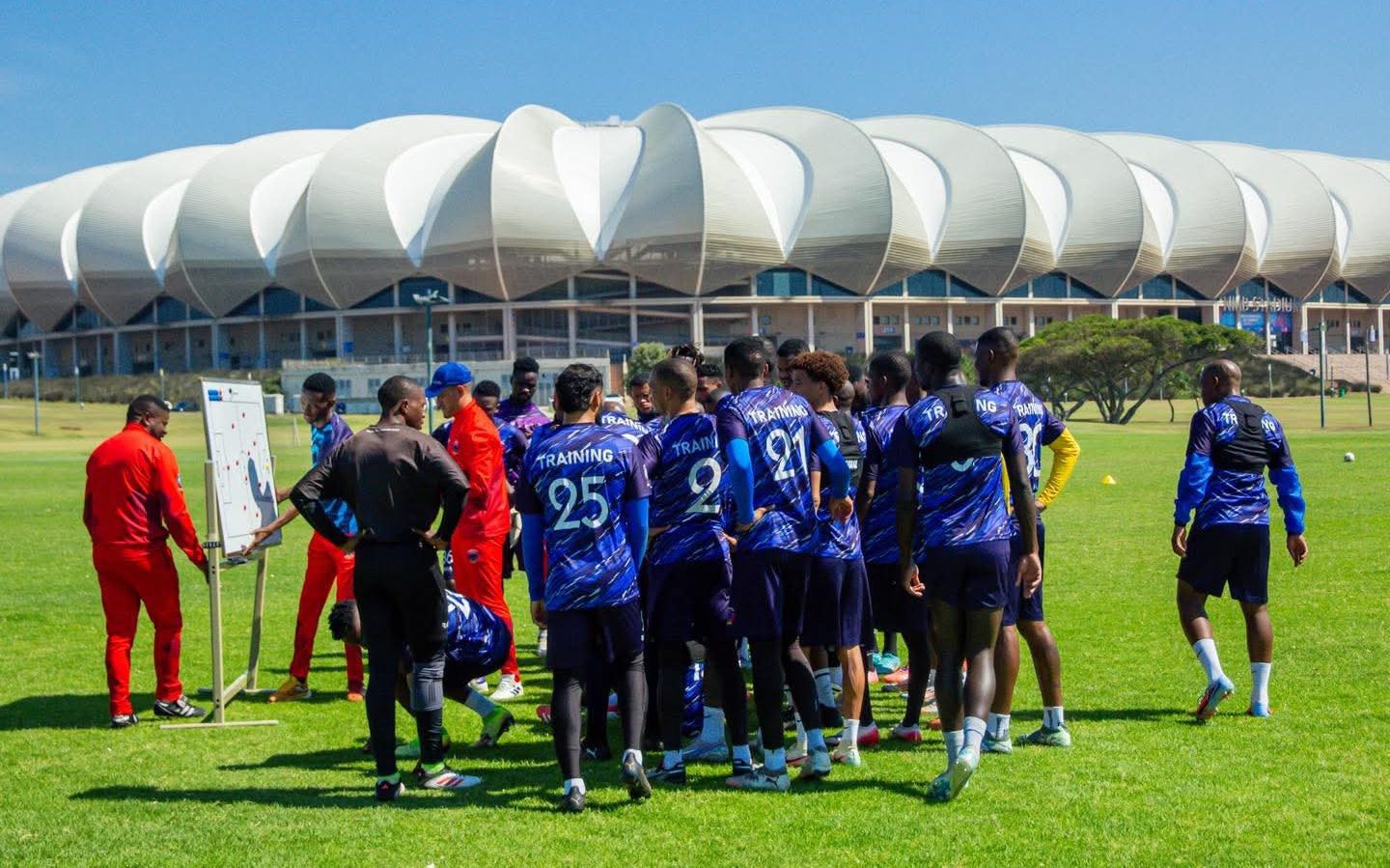Chippa United in training