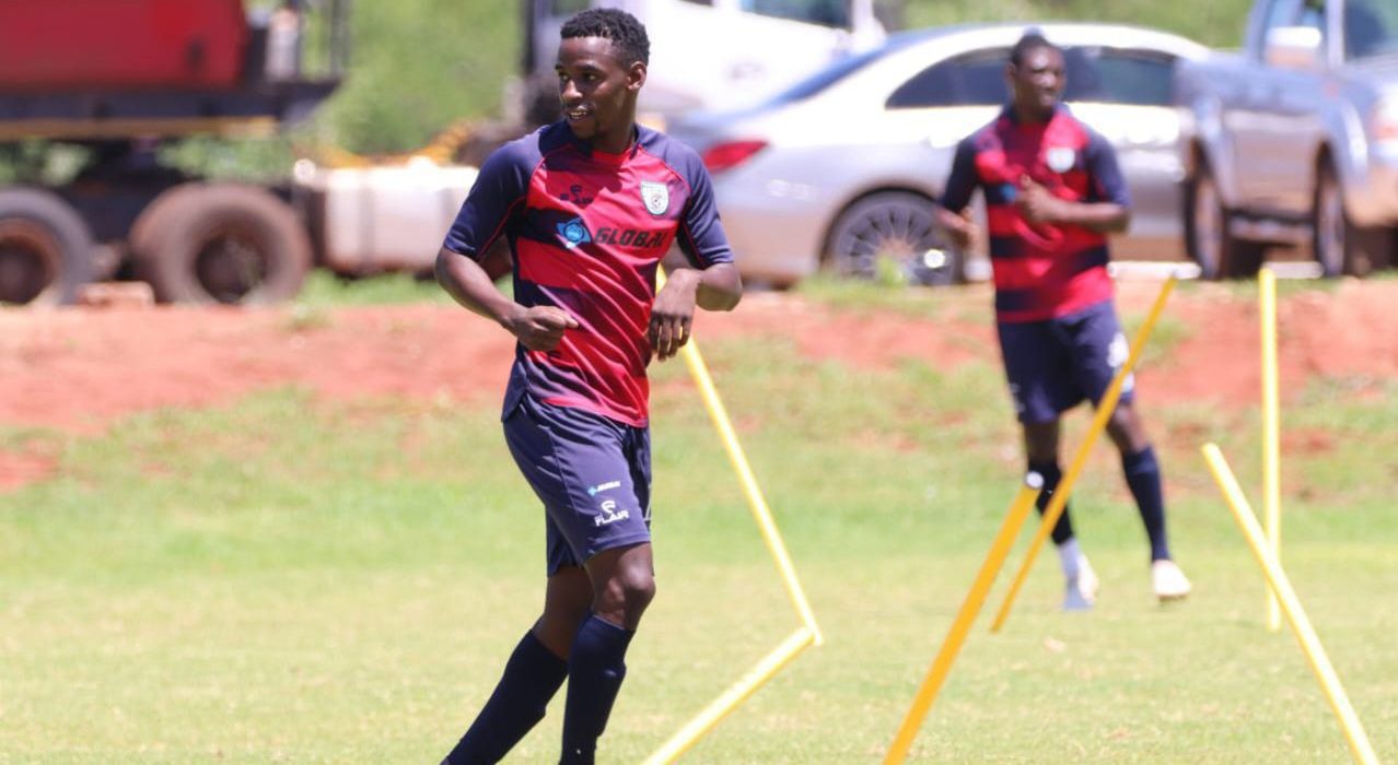 Collins Makgaka during a training session with Baroka FC