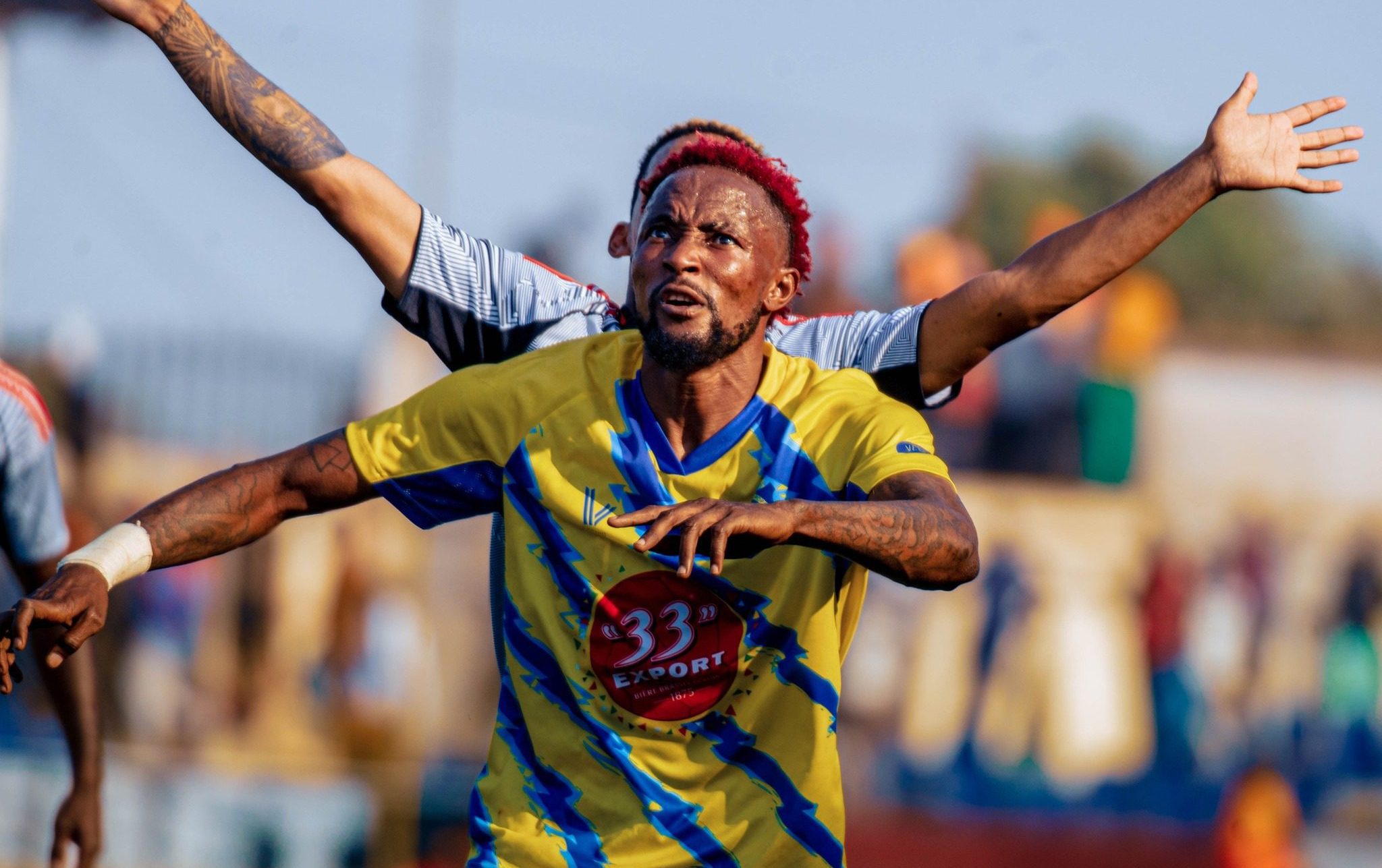 Dieumerci Mukoko Amale in action against Orlando Pirates