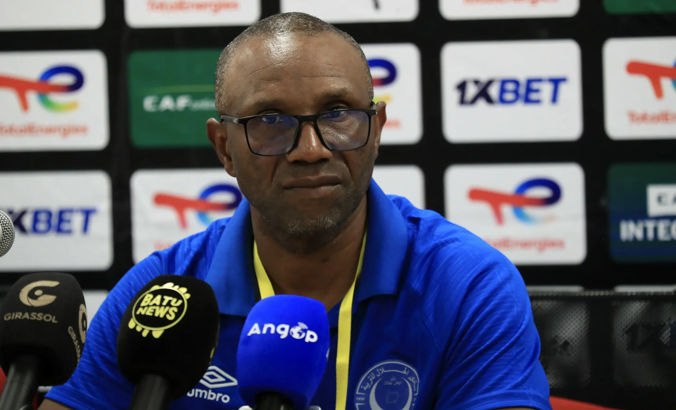 Florent Ibenge of Azam FC during a presser