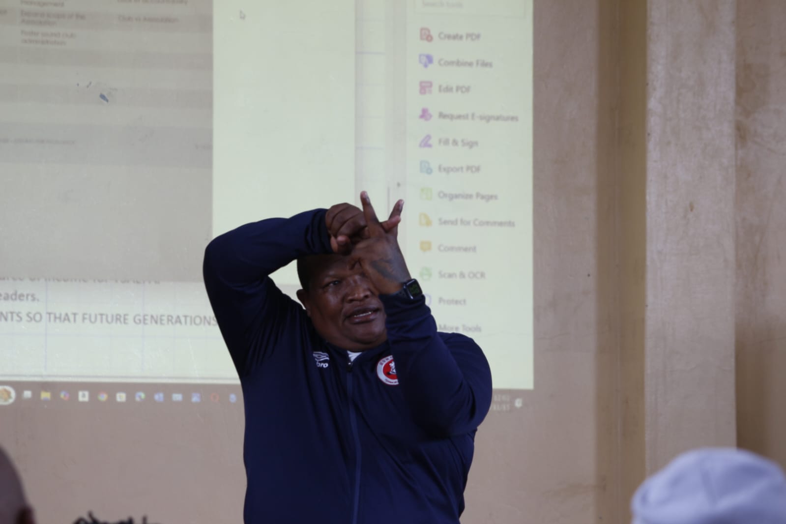 Hungry Lions FC coach Henry Basie 
