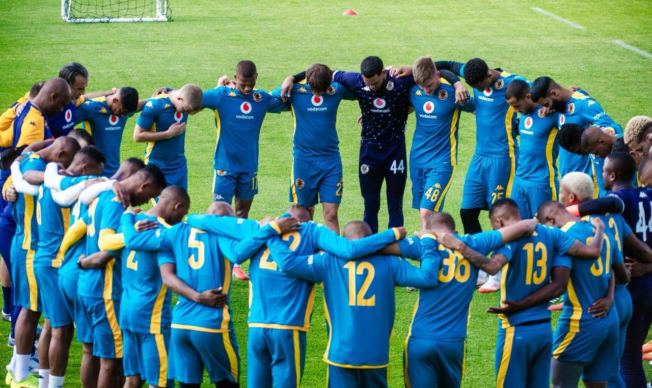 Kaizer Chiefs team circle in Naturena