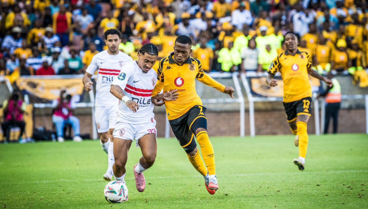 Kaizer Chiefs in action against Zamalek at the New Peter Mokaba Stadium
