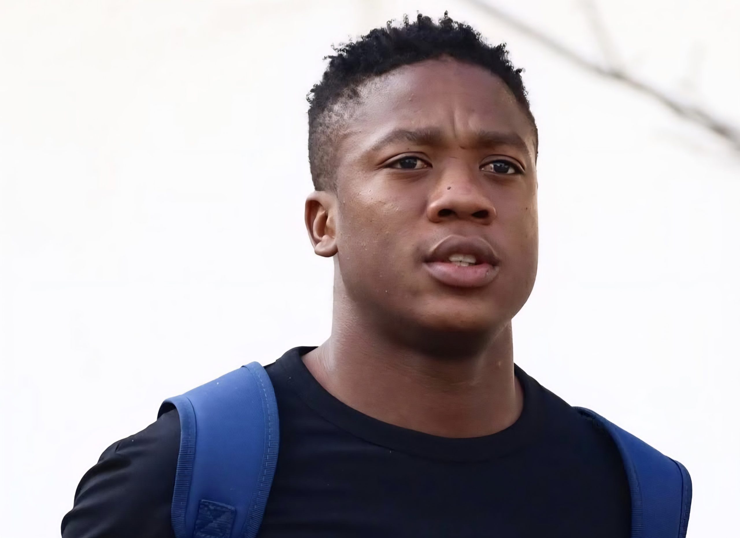 Kgaogelo Sekgota arriving at a match while at Stellenbosch FC