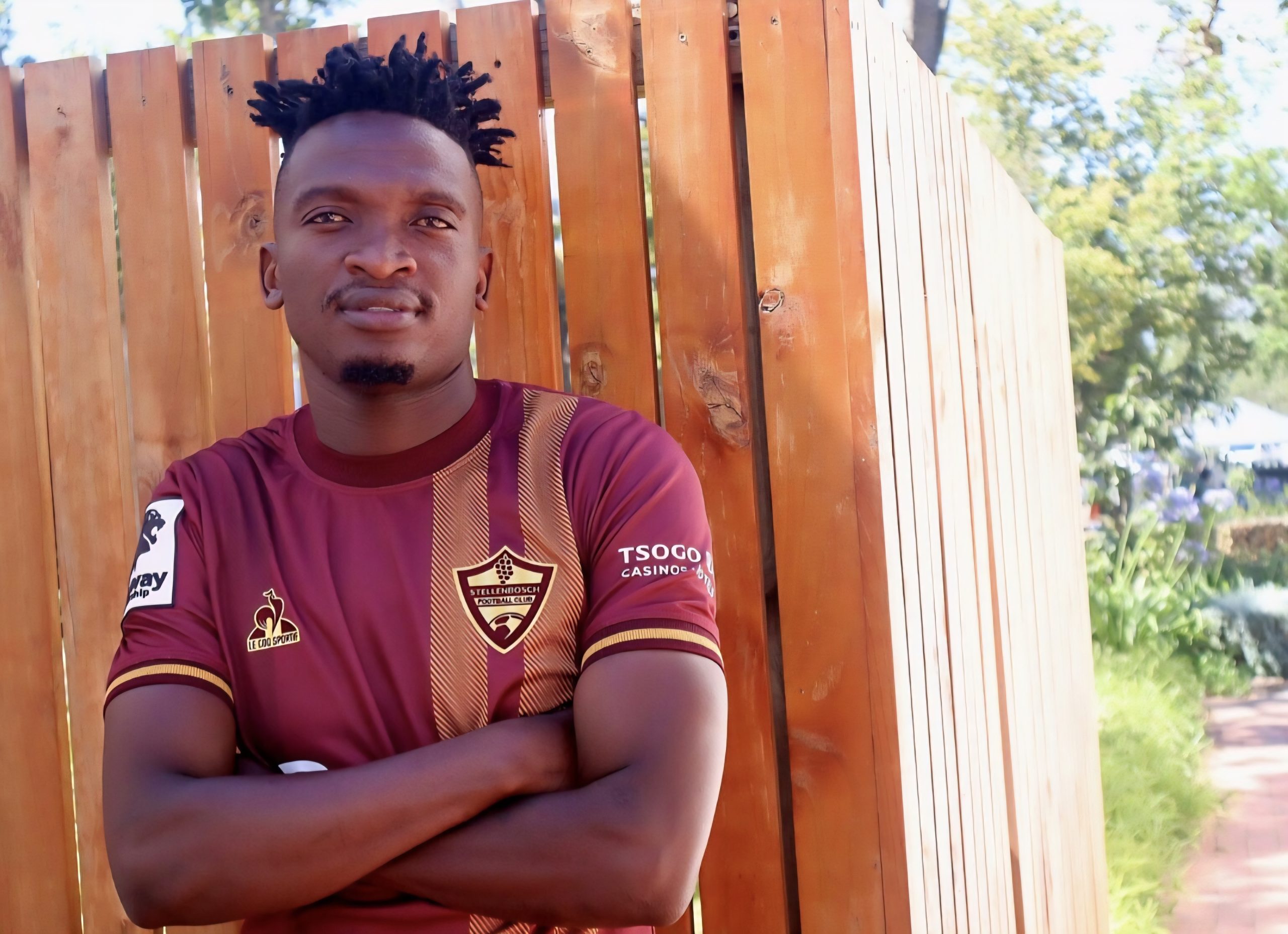 Lesiba Nku when he was officially being unveiled by Stellenbosch FC