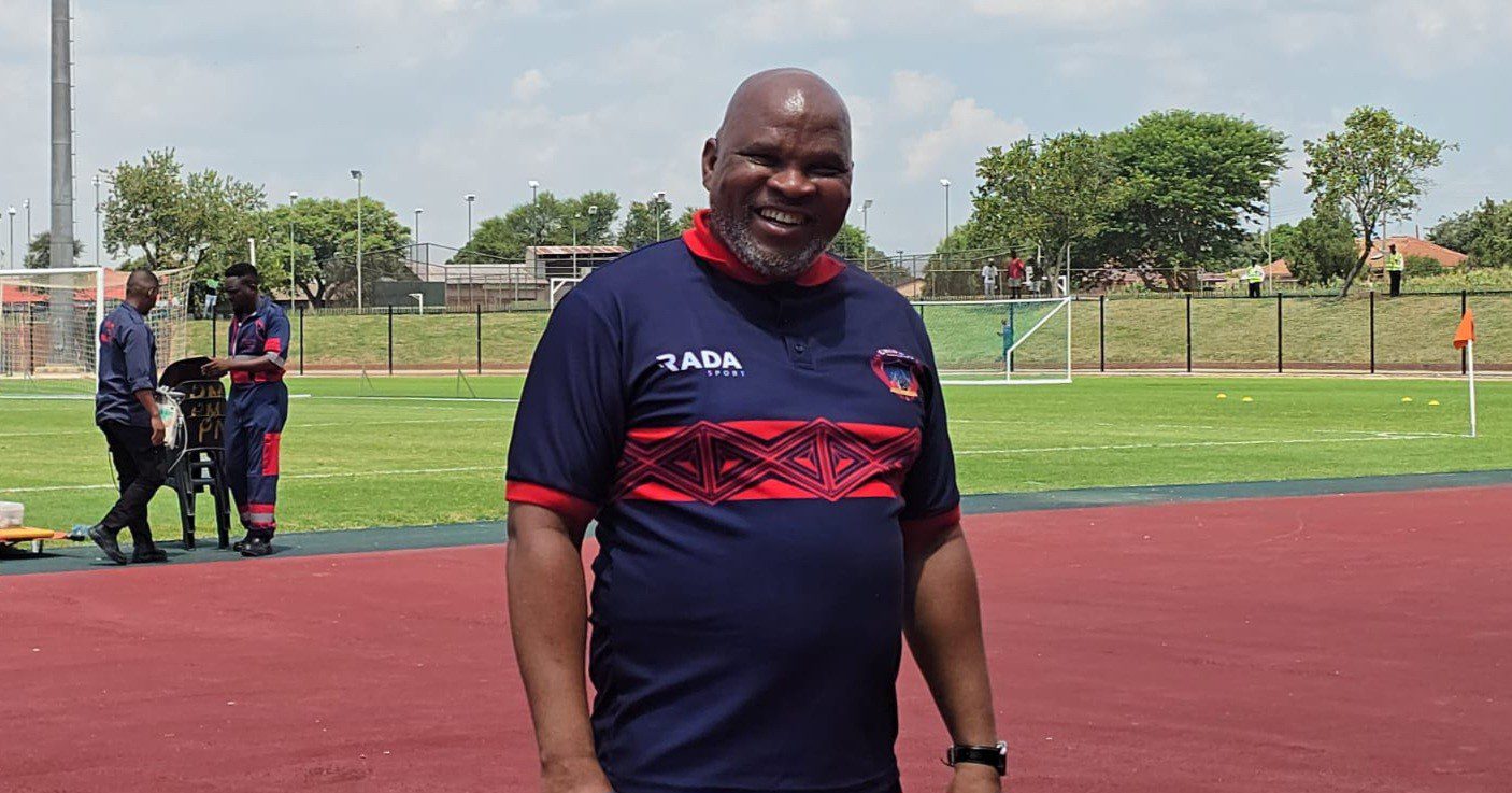 Morgan Mammila wearing a Chippa United T-shirt in Polokwane 