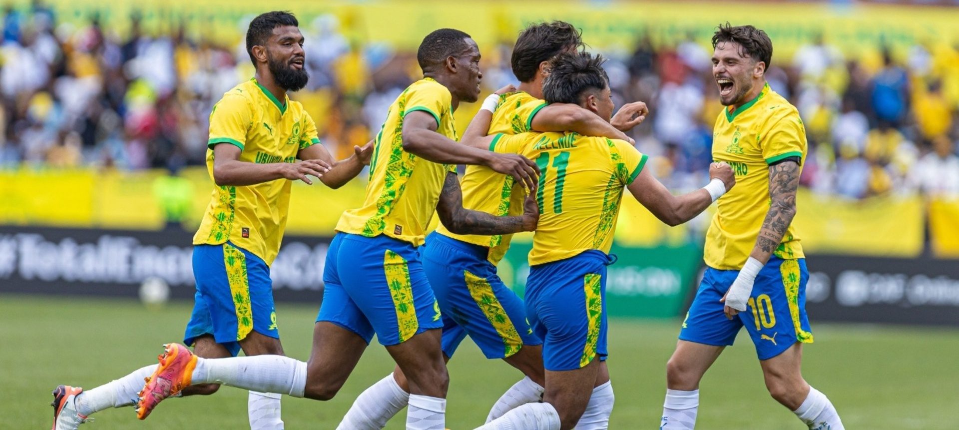 Nuno Santos celebrating, Mamelodi Sundowns