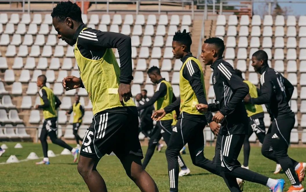 Orlando Pirates in a training session
