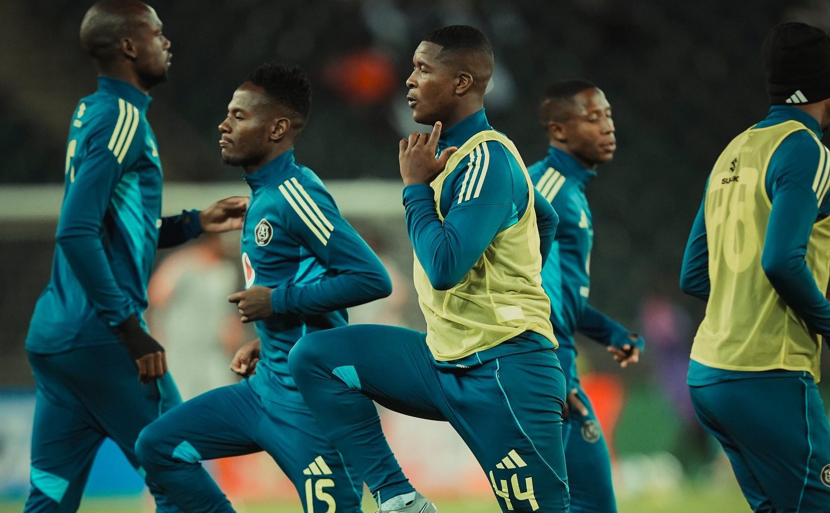 Orlando Pirates players before a game