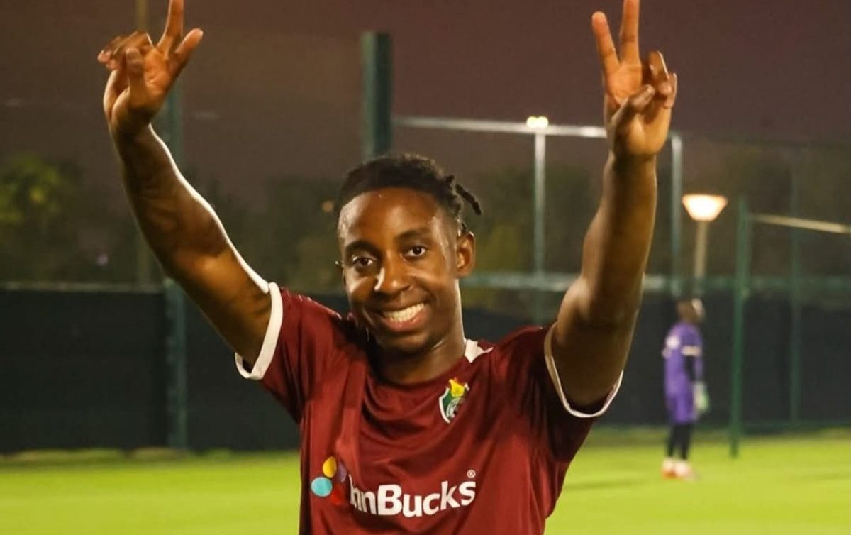 Tawanda Chirewa during training during Zimbabwe national team camp in Saudi Arabia