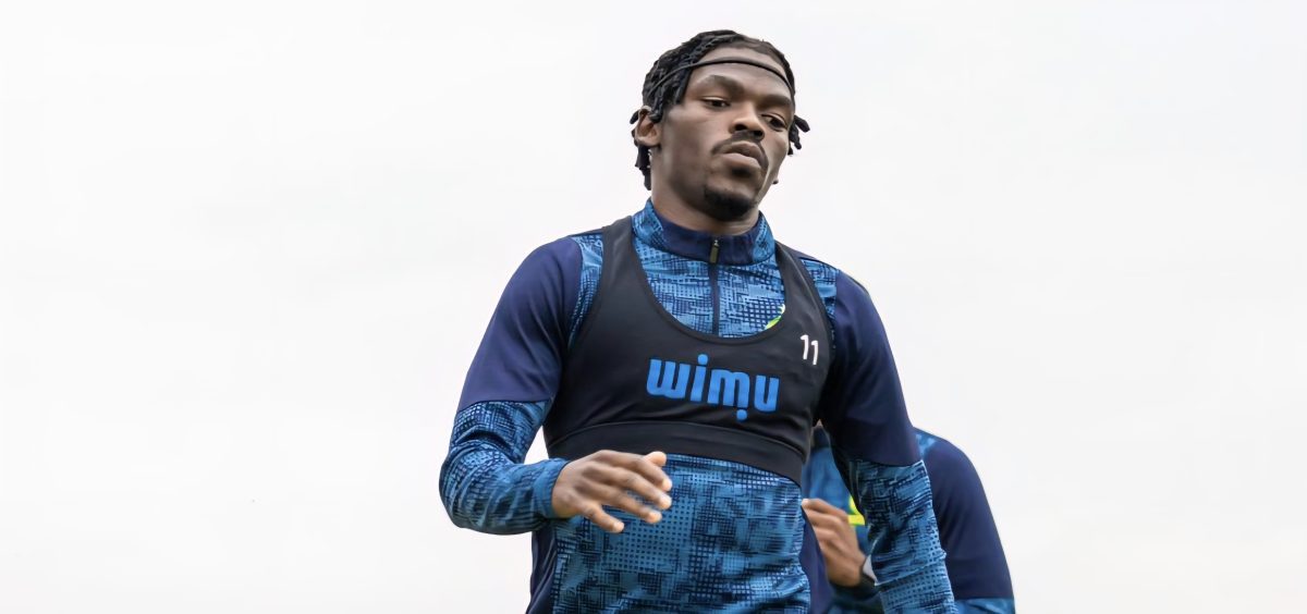 Katlego ‘Tsiki’ Ntsabeleng during a training session for Mamelodi Sundowns