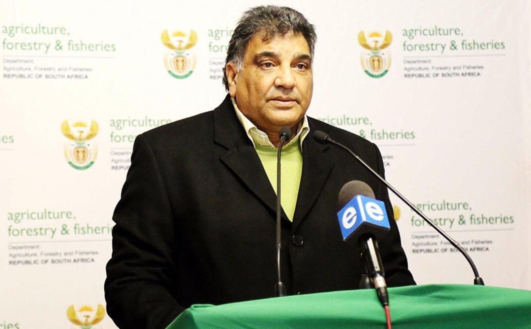 Santos FC chairman Goolam Allie speaking