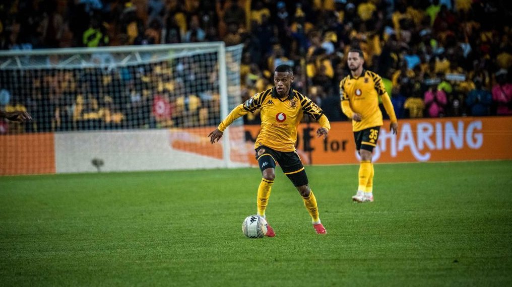 Asanele Velebayi in action for Kaizer Chiefs