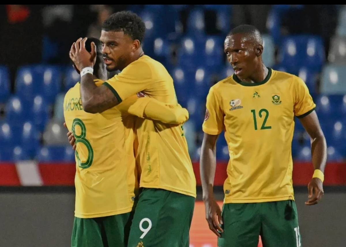 Bafana Bafana celebrate scoring against Angola at Afcon 2025. Image: Bafana Bafana