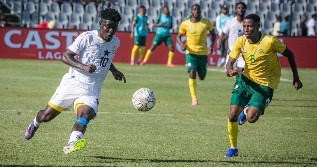 Prince Owusu and Tshepang Moremi, Bafana Bafana vs Ghana