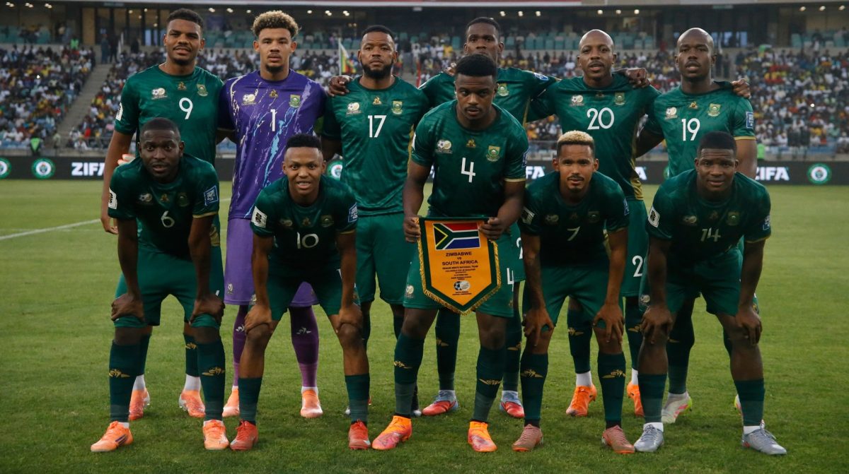 Sipho Mbule and Oswin Appollis in Bafana Bafana XI