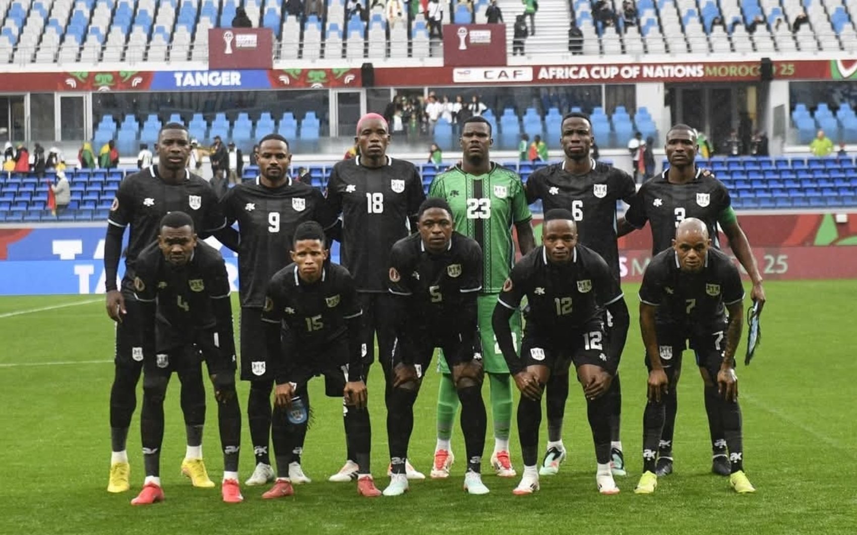 Botswana national team ahead of the match vs Senegal at 2025 AFCON