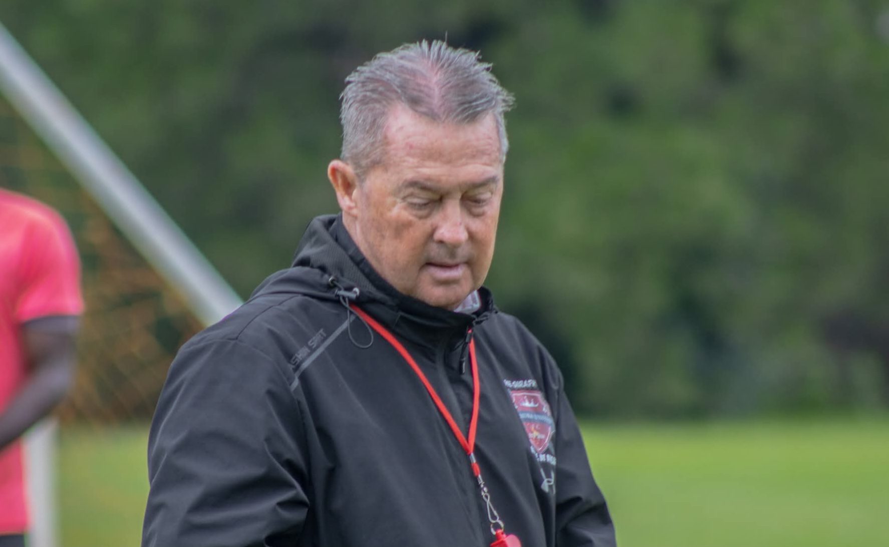 Johnny Ferreira at a training session with Gomora United