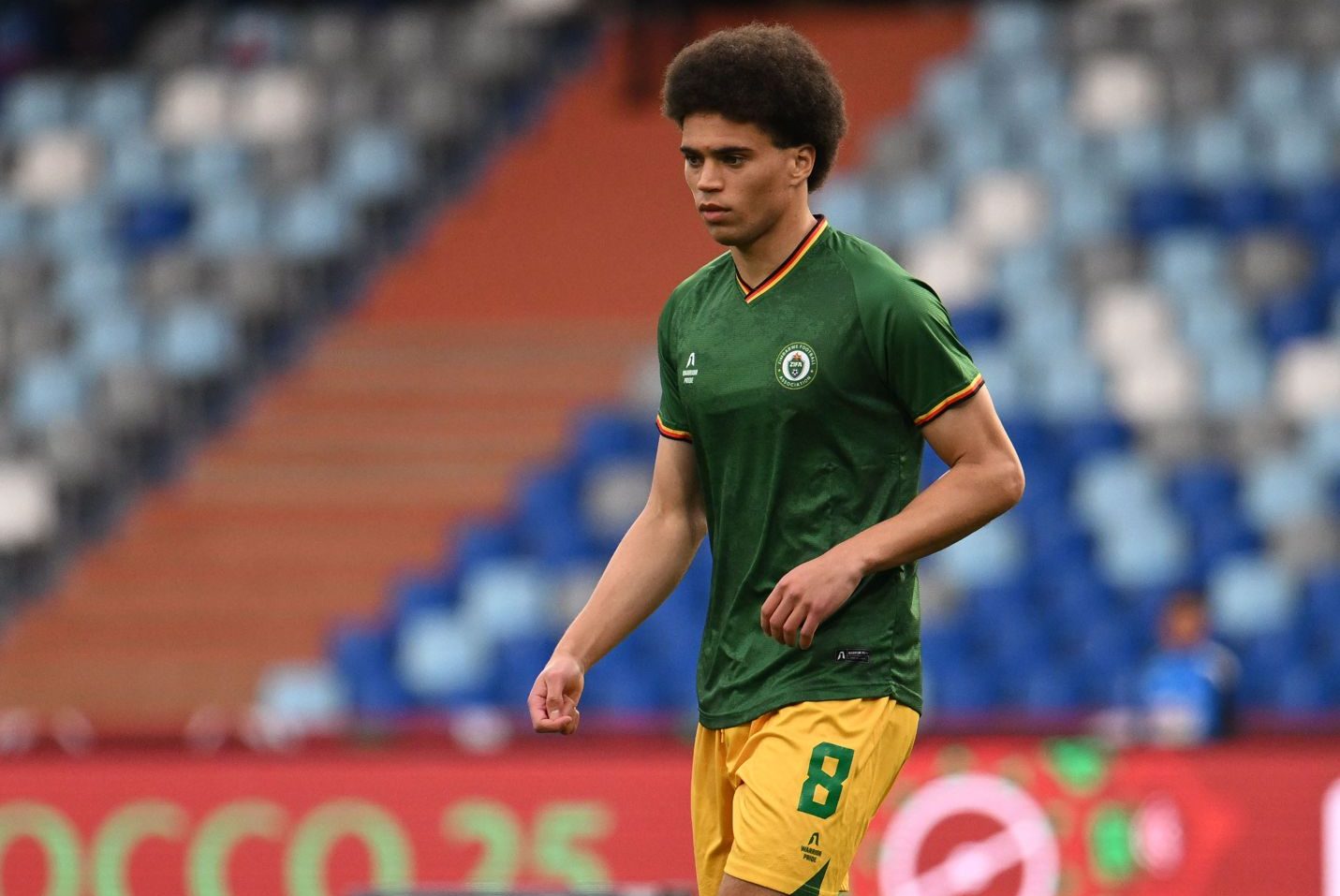 Jonah Fabisch of Zimbabwe at AFCON