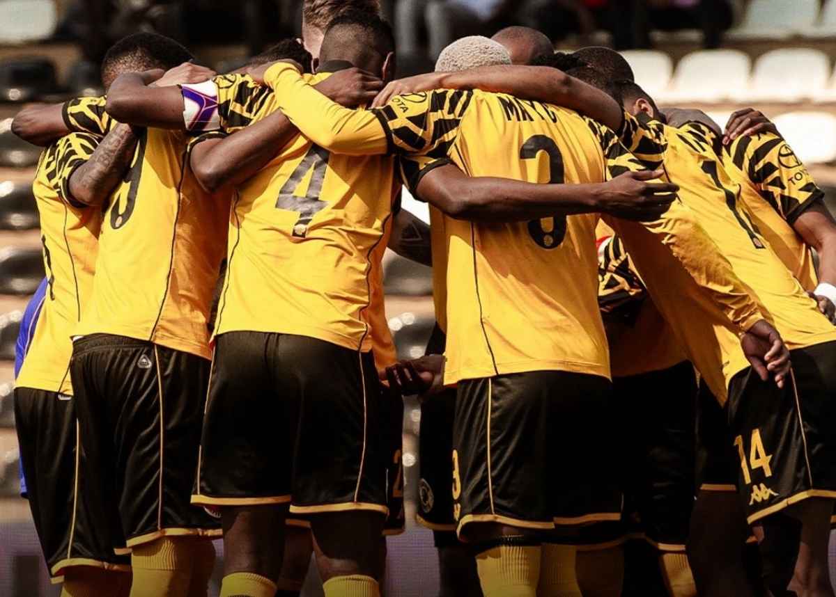 Kaizer Chiefs players against AS Simba in the CAF Confederation Cup. Image: Kaizer Chiefs