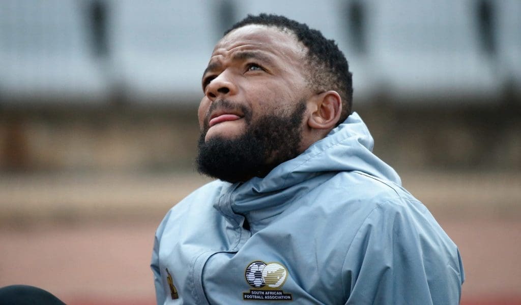 Sipho Mbule in Bafana Bafana colours