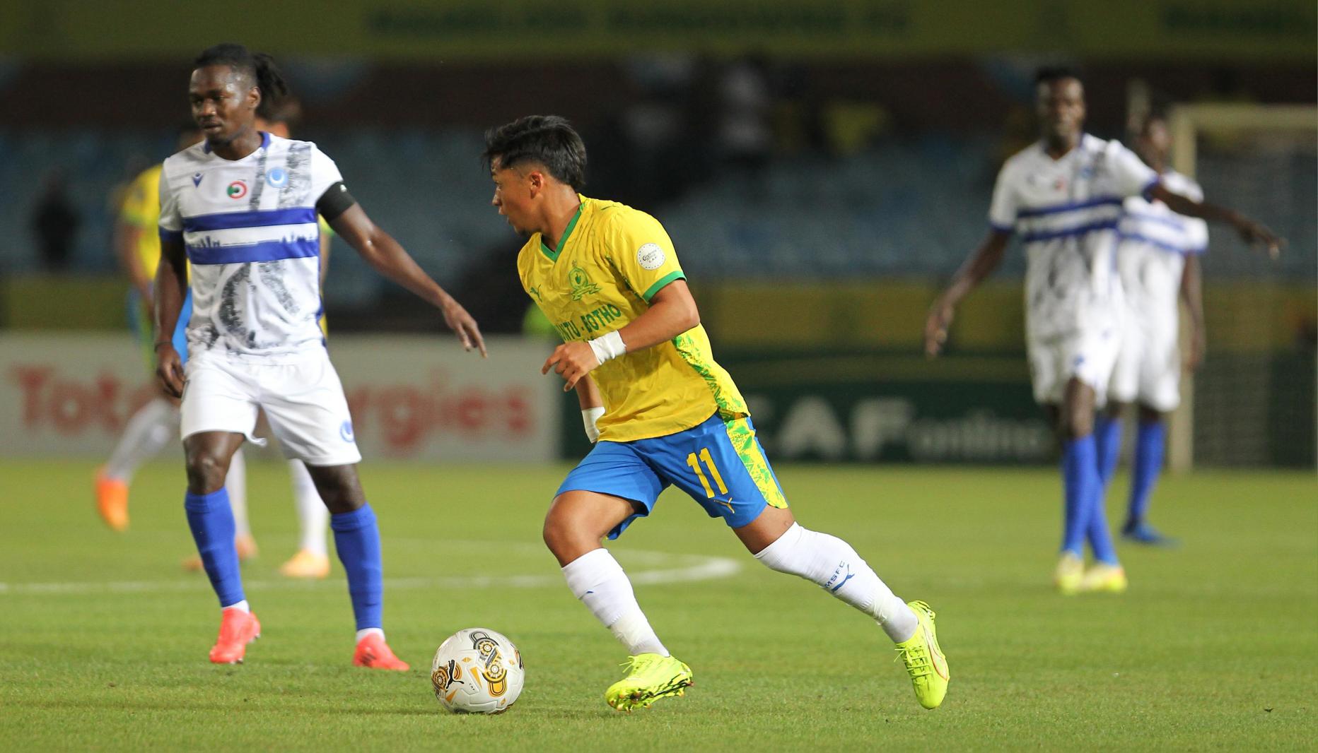 Marcelo Allende in action for Mamelodi Sundowns against Al Hilal.