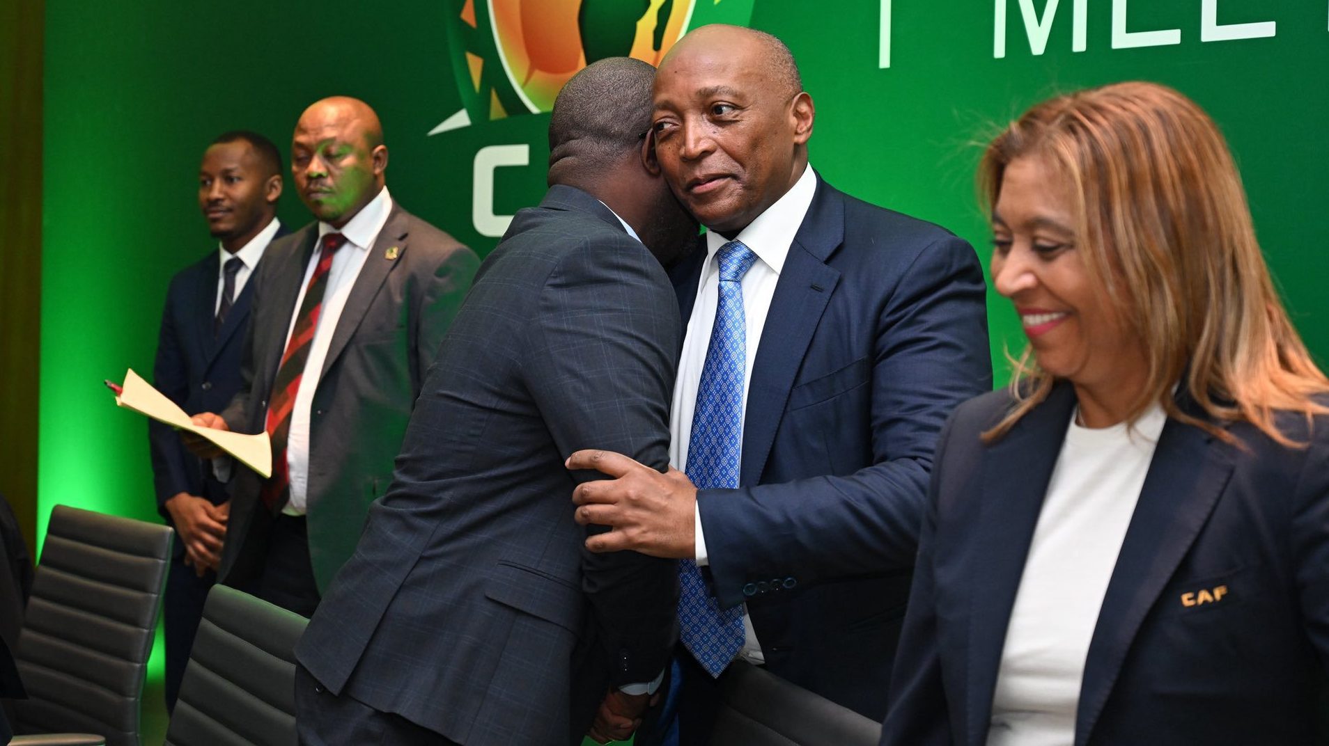 CAF President Patrice Motsepe with CAF Exco Members during the 2025 Africa Cup of Nations Football, Executive Commitee Meeting at Four Seasons in Rabat, Morocco on 16 January 2026