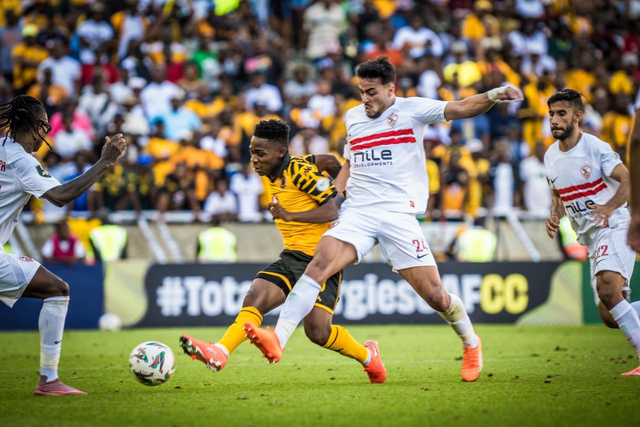 Kaizer Chiefs in action against Zamalek at the New Peter Mokaba Stadium in Polokwane. 