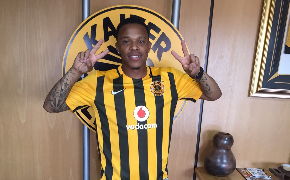 Edward Manqele during his unveiling at Kaizer Chiefs
