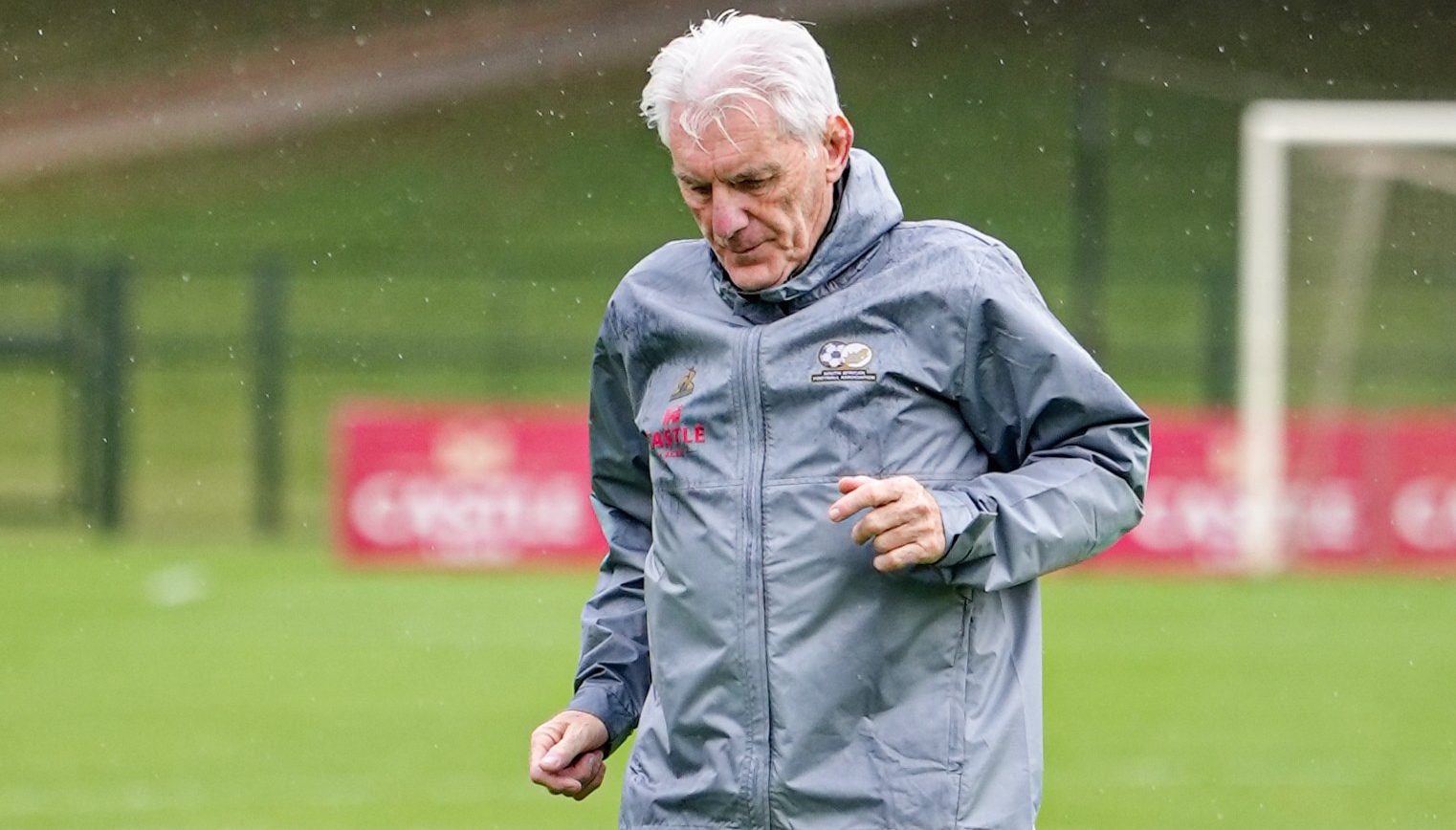 Hugo Broos at Bafana Bafana training
