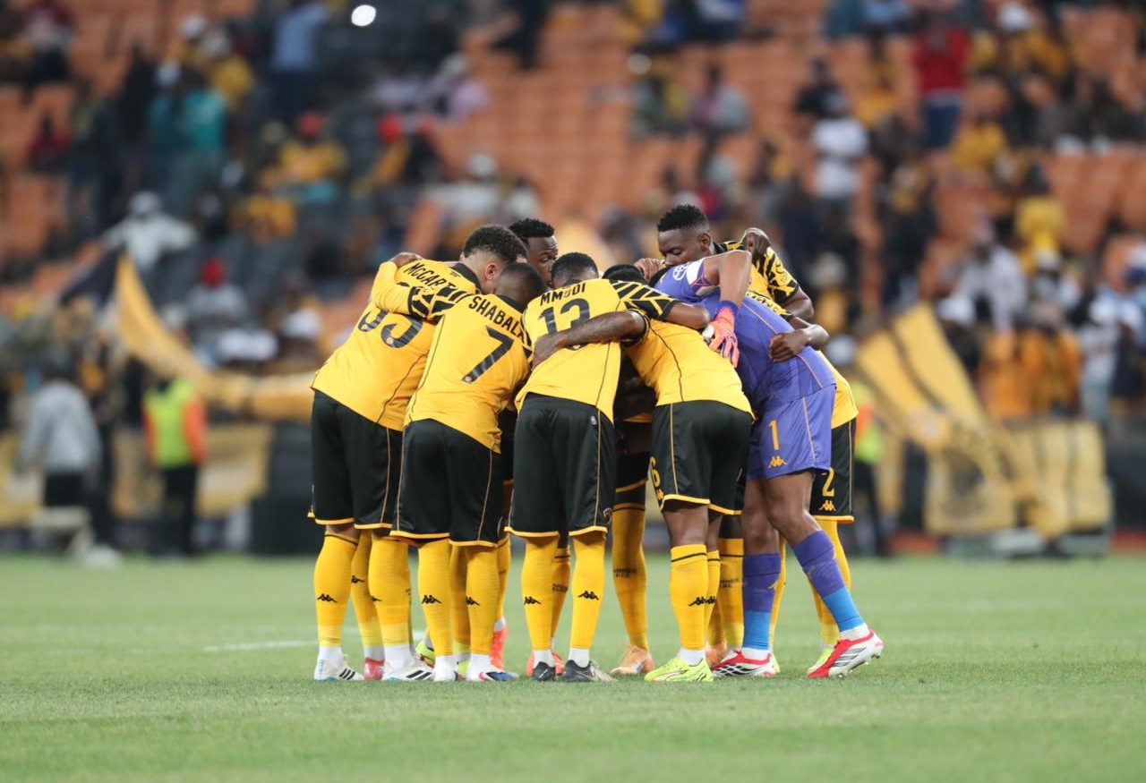Kaizer Chiefs players before a recent match