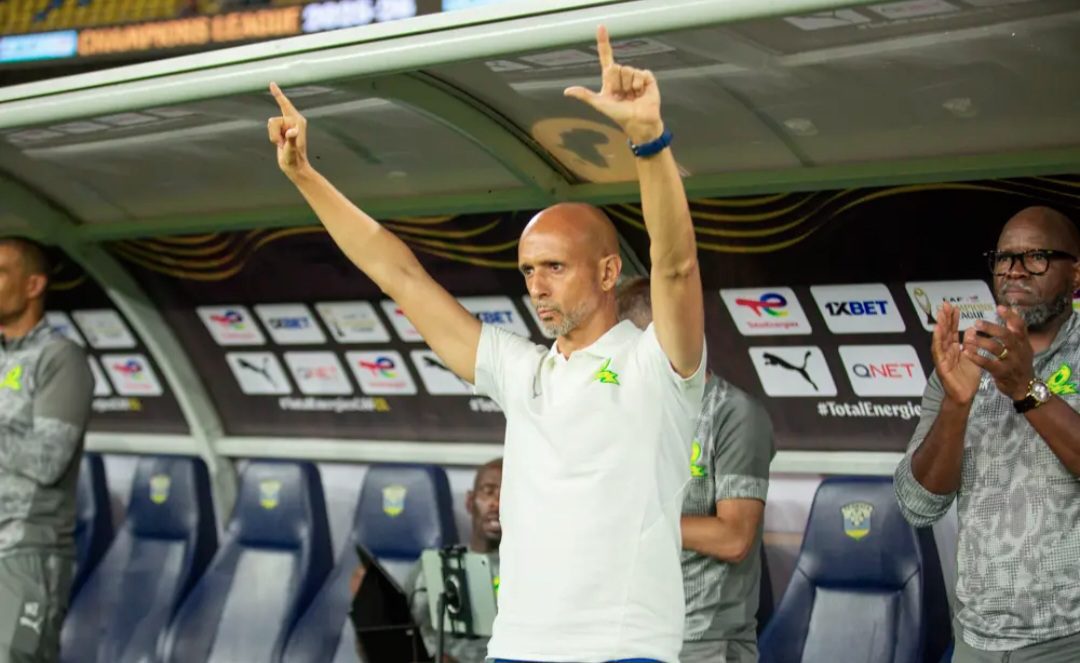 Miguel Cardoso before the CAF Champions League match against Al Hilal