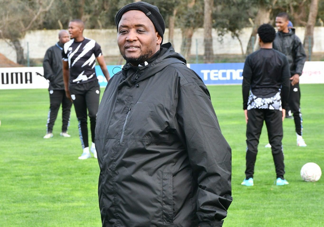 Morena Ramoreboli of Botswana at training