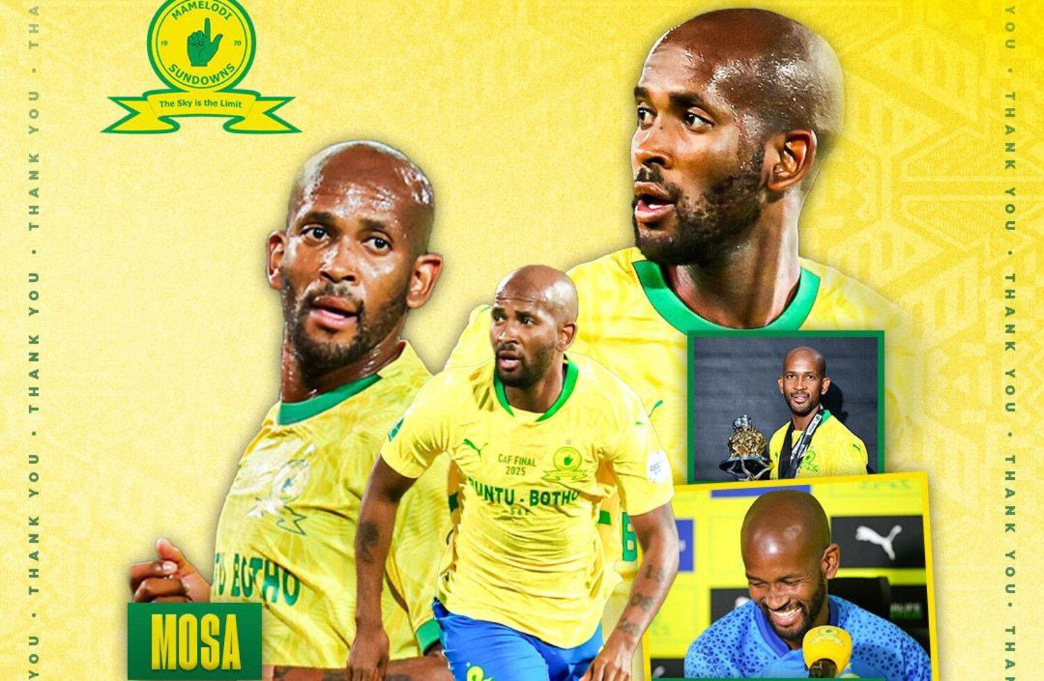Mamelodi Sundowns bid farewell to Mosa Lebusa
