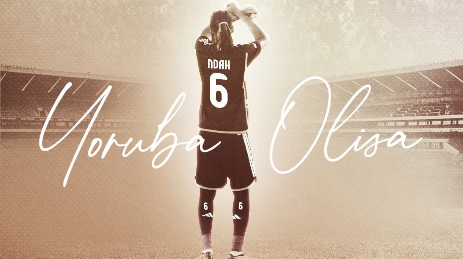 Olisa Ndah with Orlando Pirates