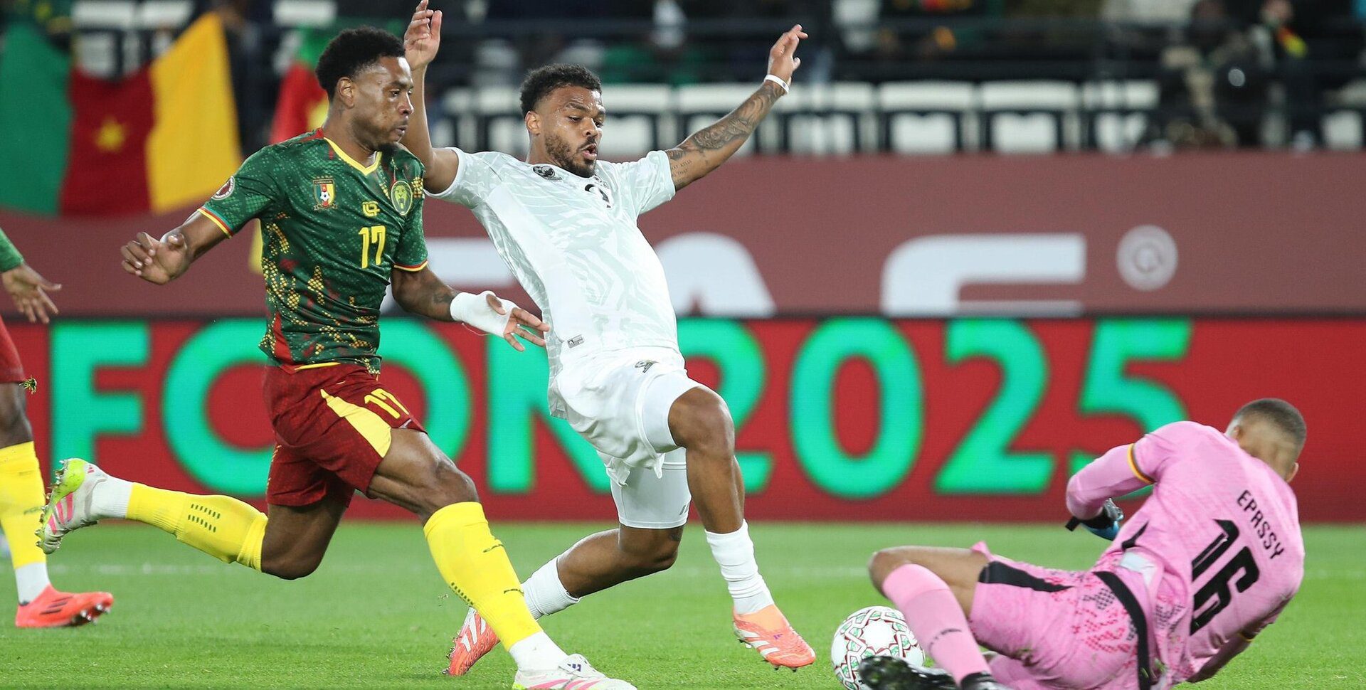 Samuel Kotto and Lyle Foster, Bafana Bafana vs Cameroon