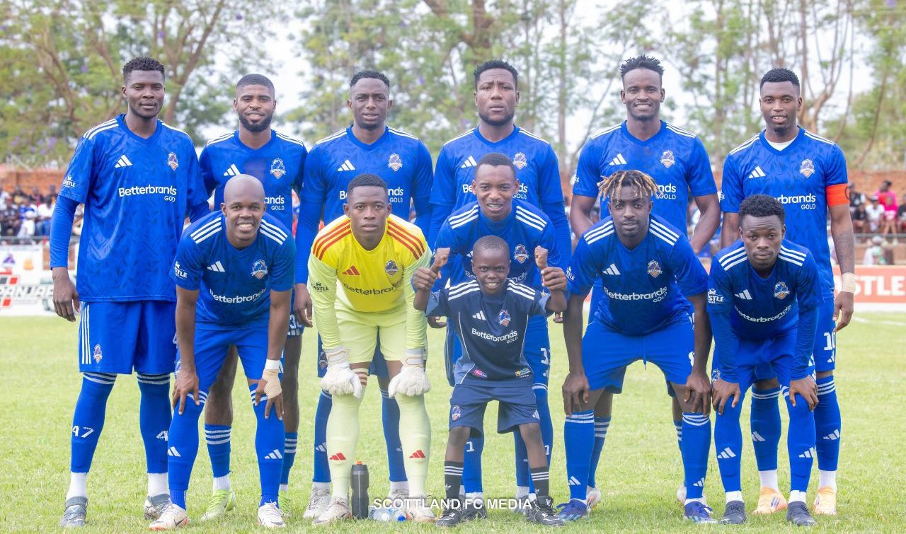 Scottland FC players before a game