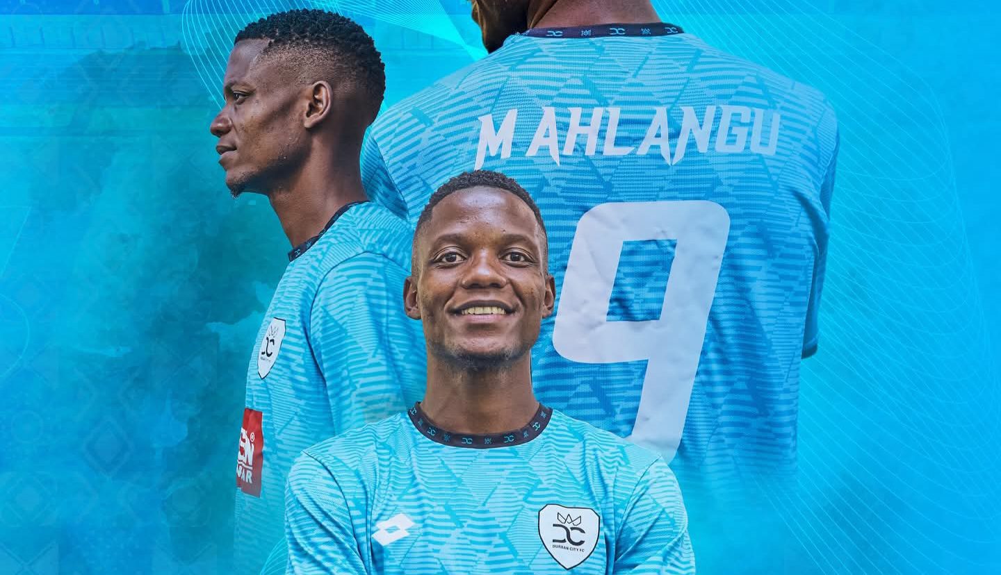 Siphiwe Mahlangu being officially unveiled by Durban City