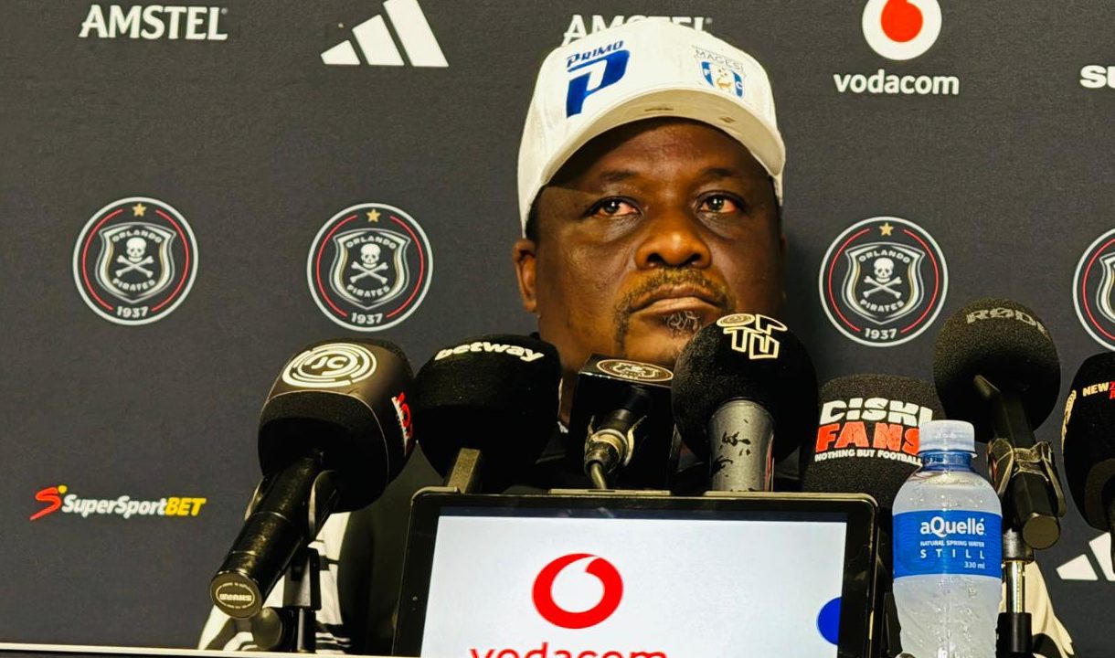 Abram Nteo of Magesi FC speaking to the media 