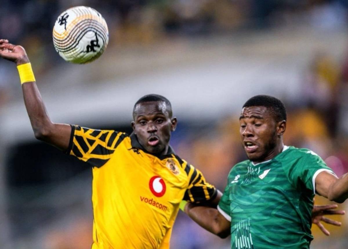 Kaizer Chiefs striker Flavio Da Silva battles Sekhukhune United's Bright Ndlovu. Image: Kaizer Chiefs