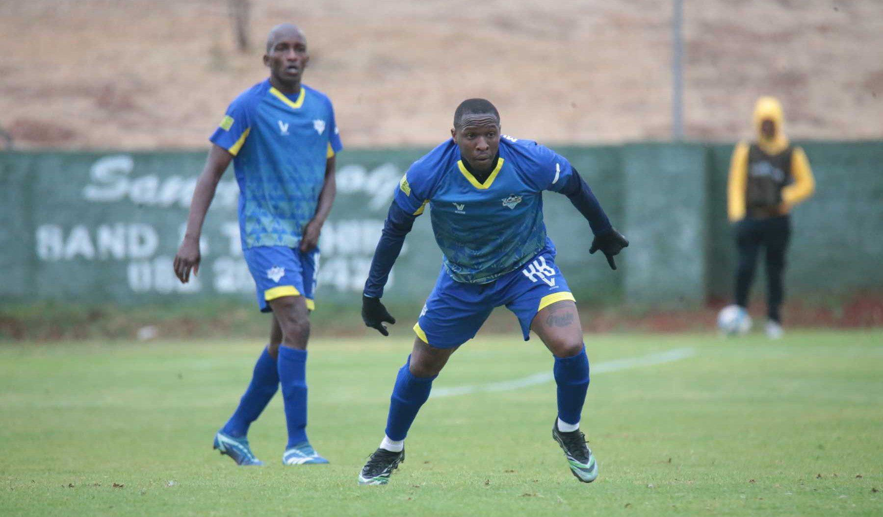 George Maluleka in action for Kruger United in the Motsepe Foundation Championship