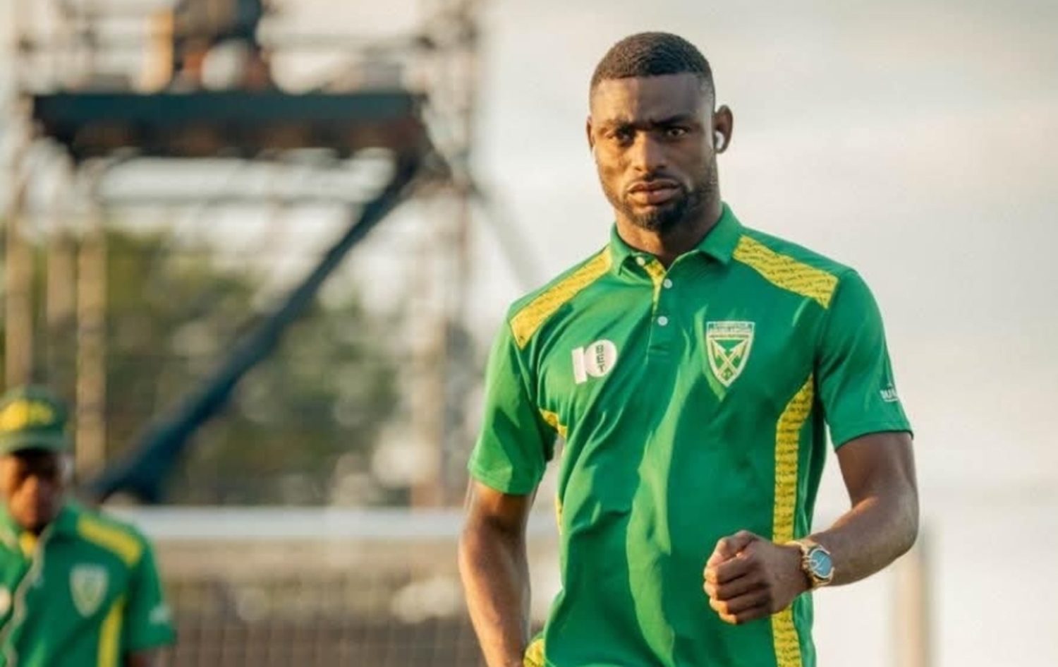 Ivorian striker Junior Dion in Golden Arrows colors