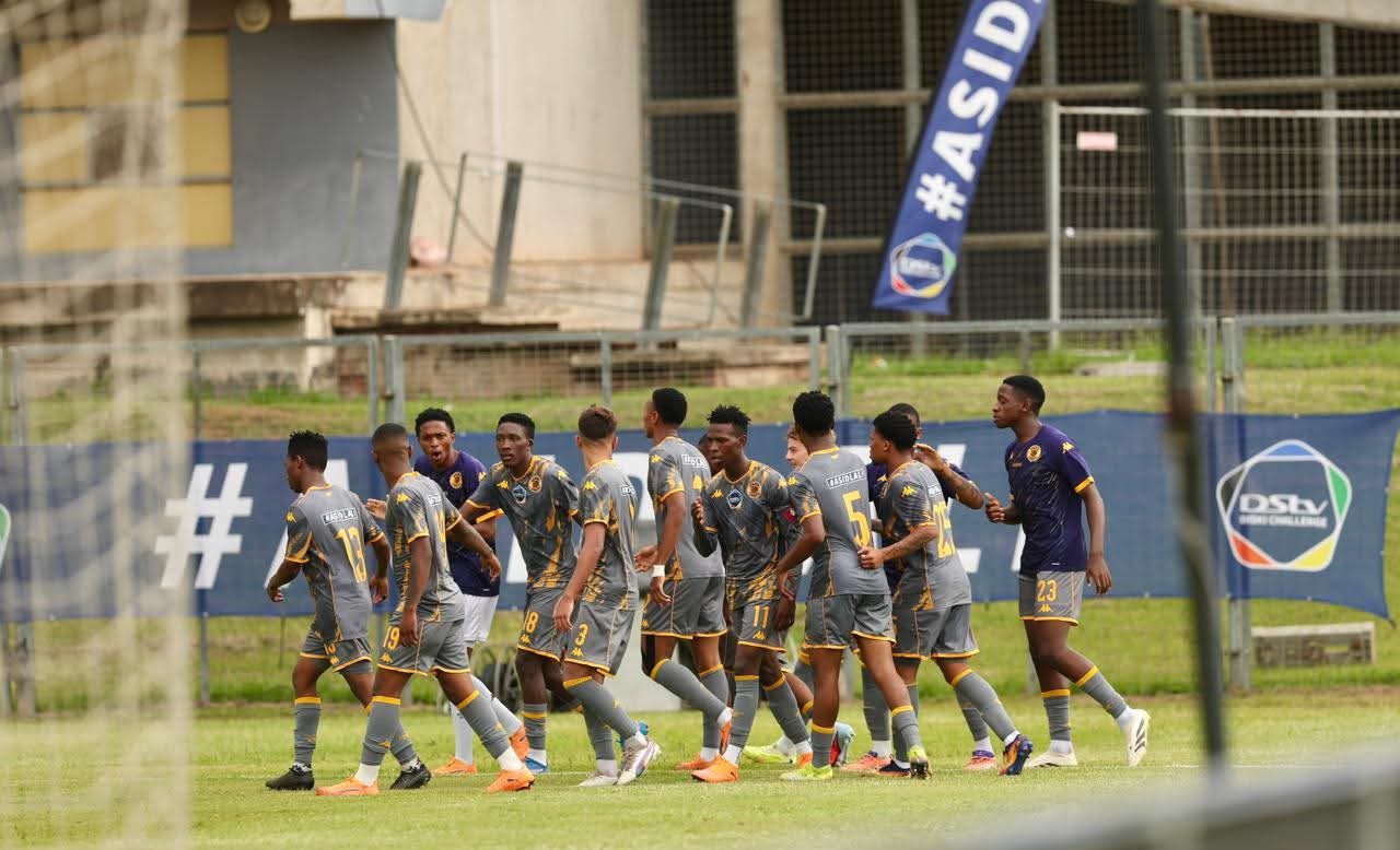 Kaizer Chiefs DDC side celebrating after scoring