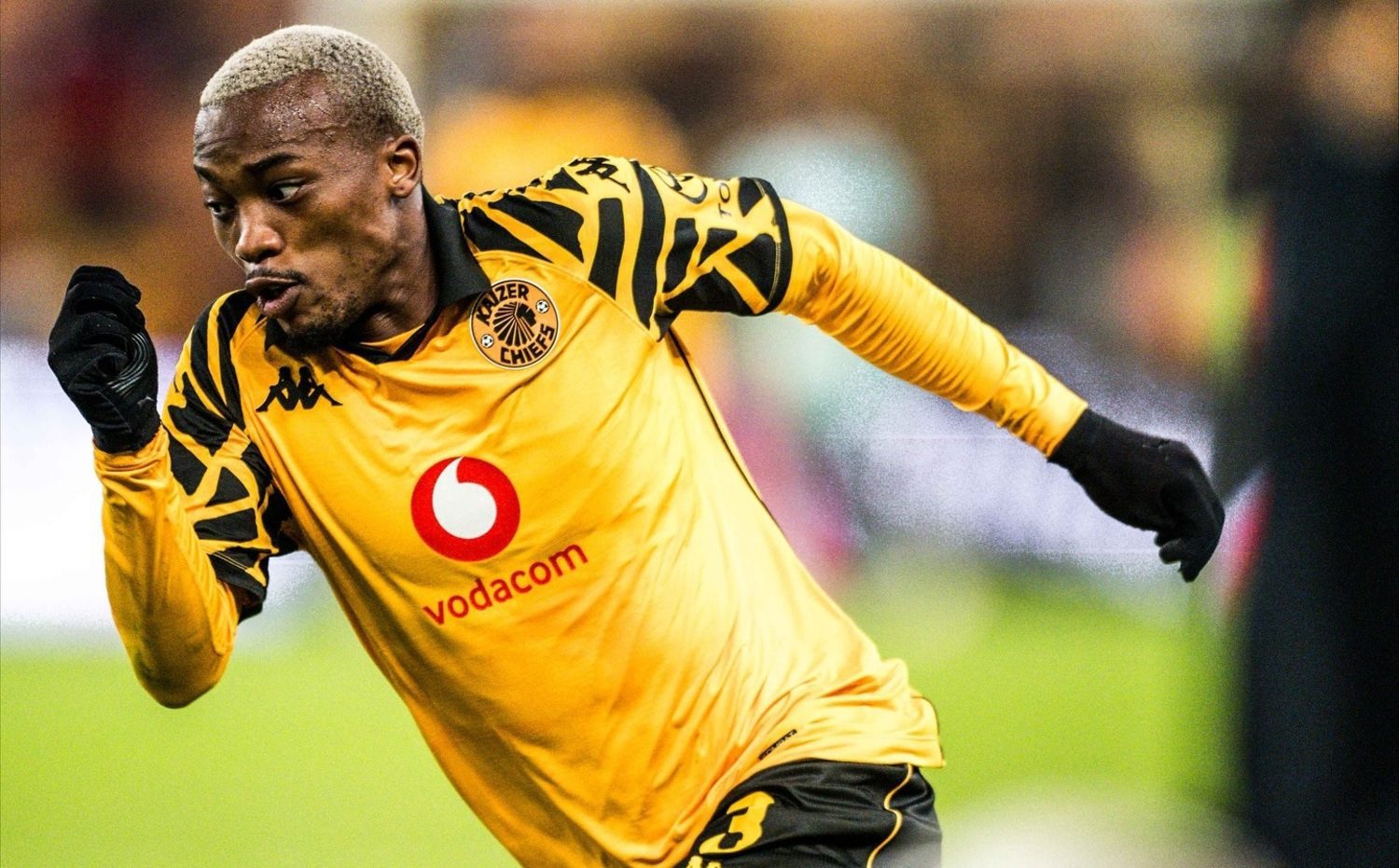 Khanyisa Mayo in action for Kaizer Chiefs