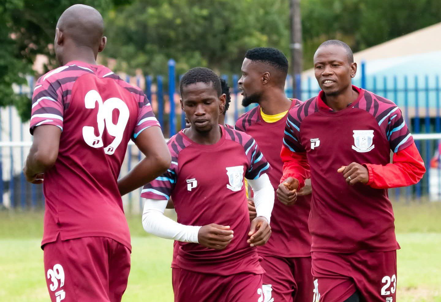 Magesi FC players during their training session