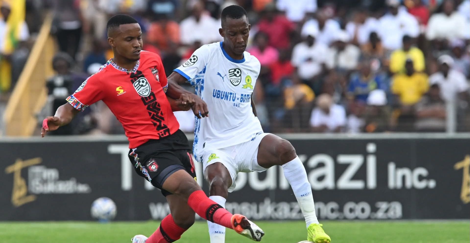 Mamelodi Sundowns and TS Galaxy in the Nedbank Cup. Picrure